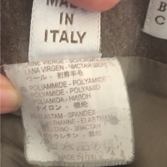 Brunello Cucinelli Virgin Wool Blend Pencil Skirt Brown Gray Size 6 - Picture 5 of 5